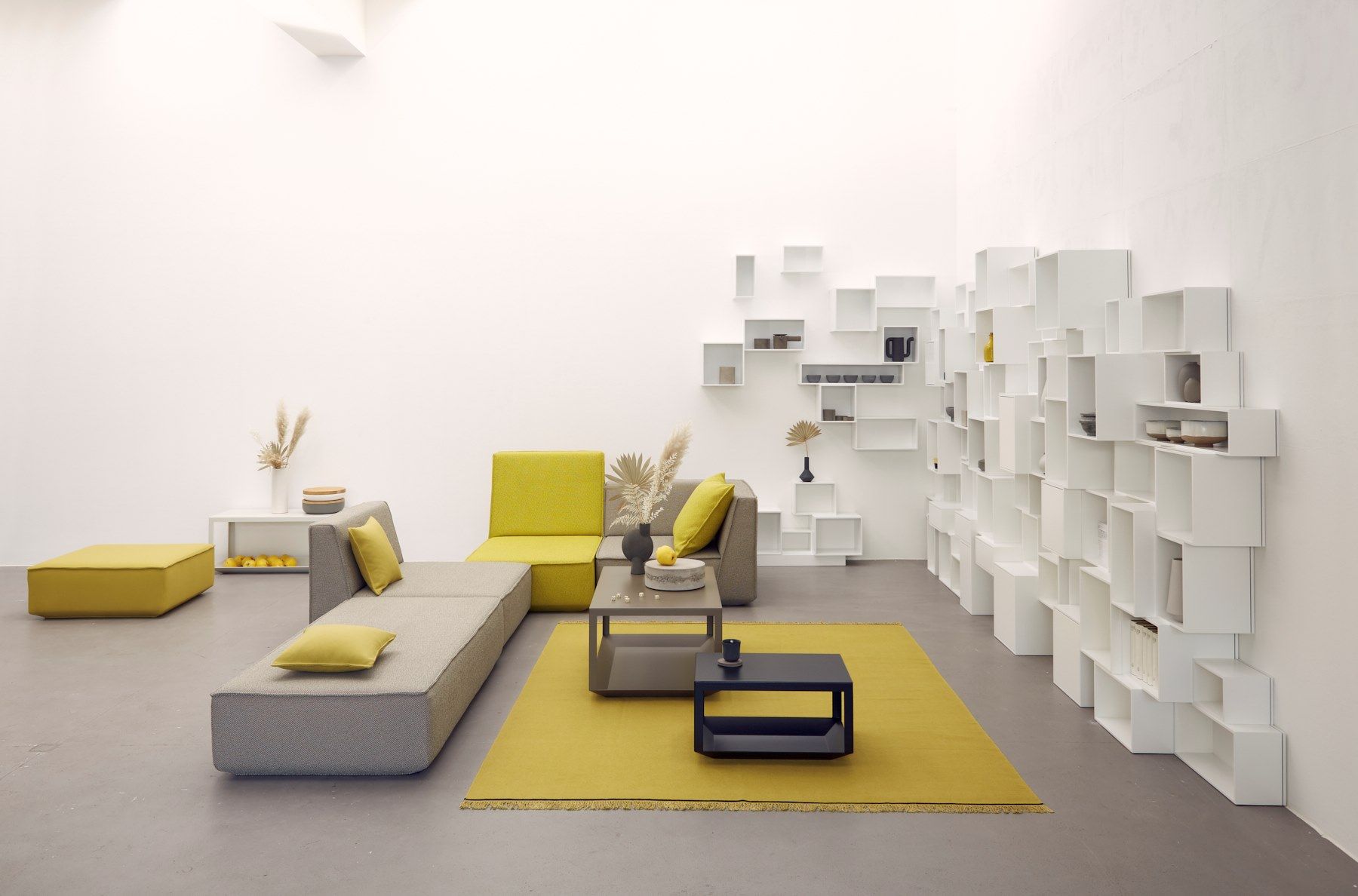 Модульный квадратный пуф из ткани Cubit by Mymito ARCH-00073733 - Вид №37