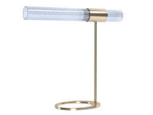 Светодиодная настольная лампа из латуни и стекла