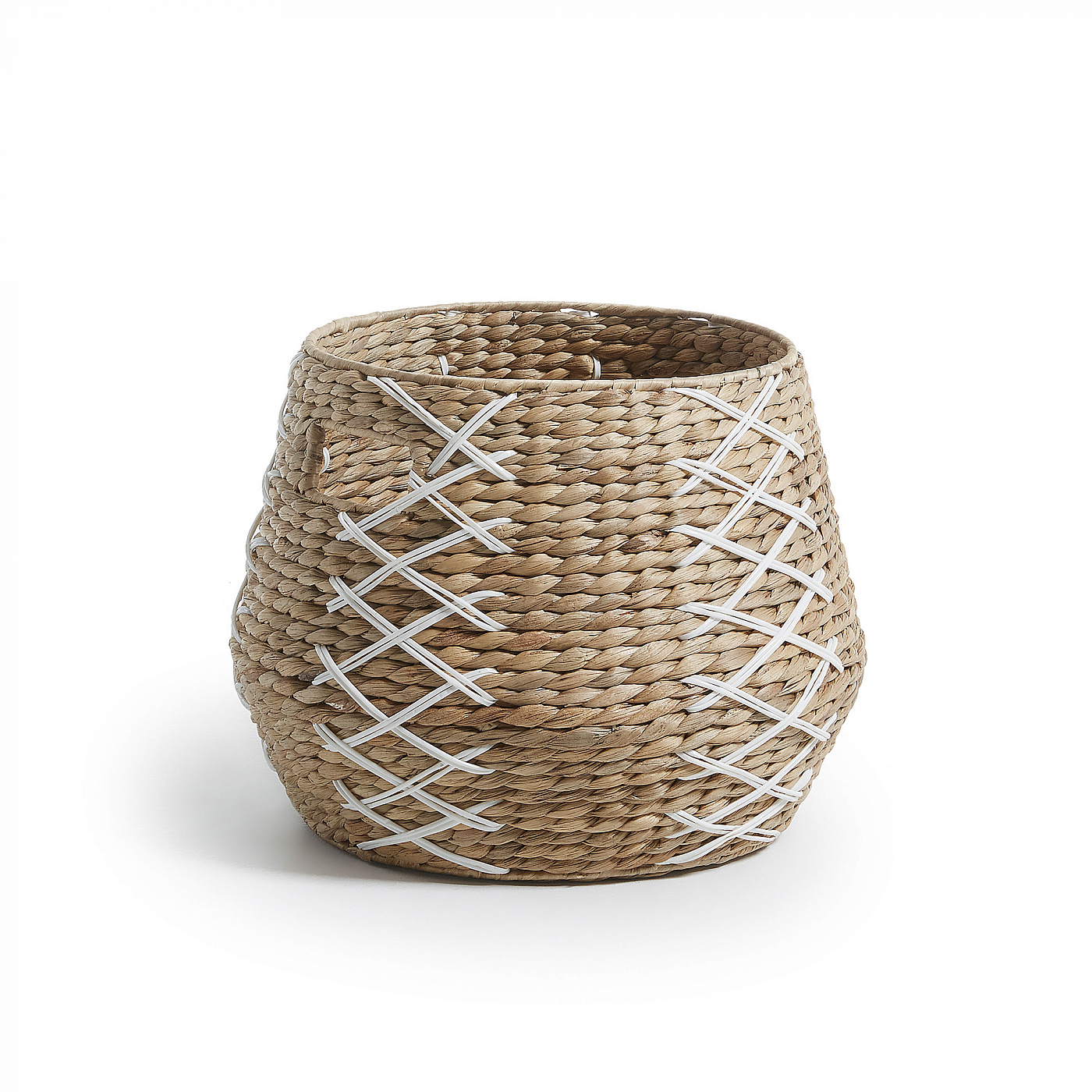 051498 Корзина Ment натуральный, белый пластик La Forma Mode - Вид №1