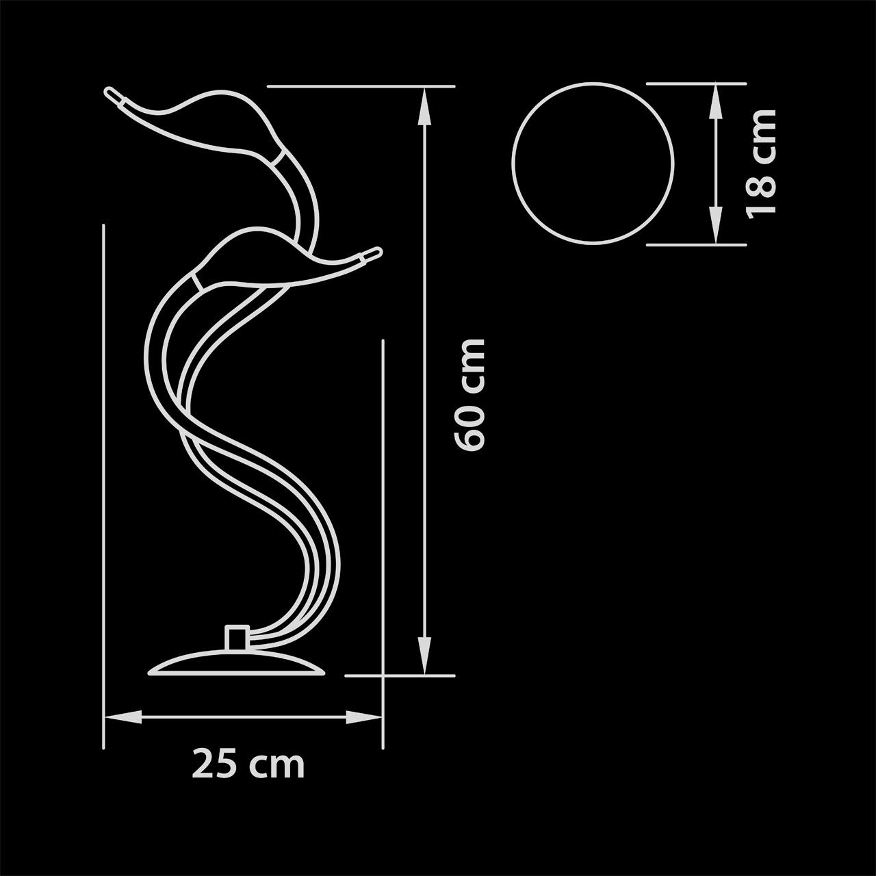 Настольная лампа Lightstar Cigno Collo Ch 751924 LIGHTSTAR ИНТЕРЬЕРНЫЕ 079874 Хром  - Вид №1