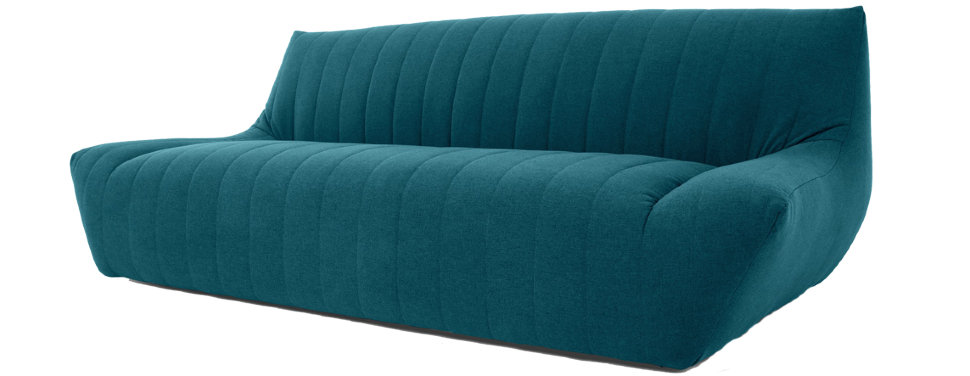 Диван Cosmo прямой бирюзовый ICON DESIGNE ДИЗАЙНЕРСКИЕ 178110 Синий  - Вид №1
