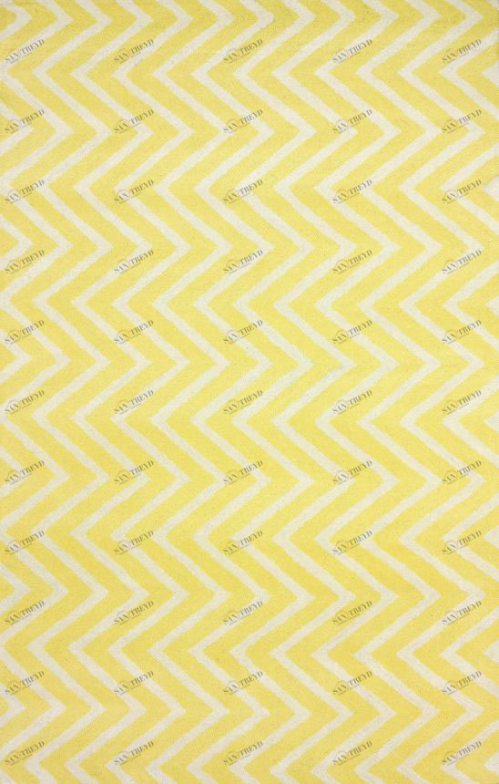 Ковер Zig Zag желтый 240х330 DOLLY CAPRETS ДИЗАЙНЕРСКИЕ, ЗИГ ЗАГ 015216 Белый;желтый 