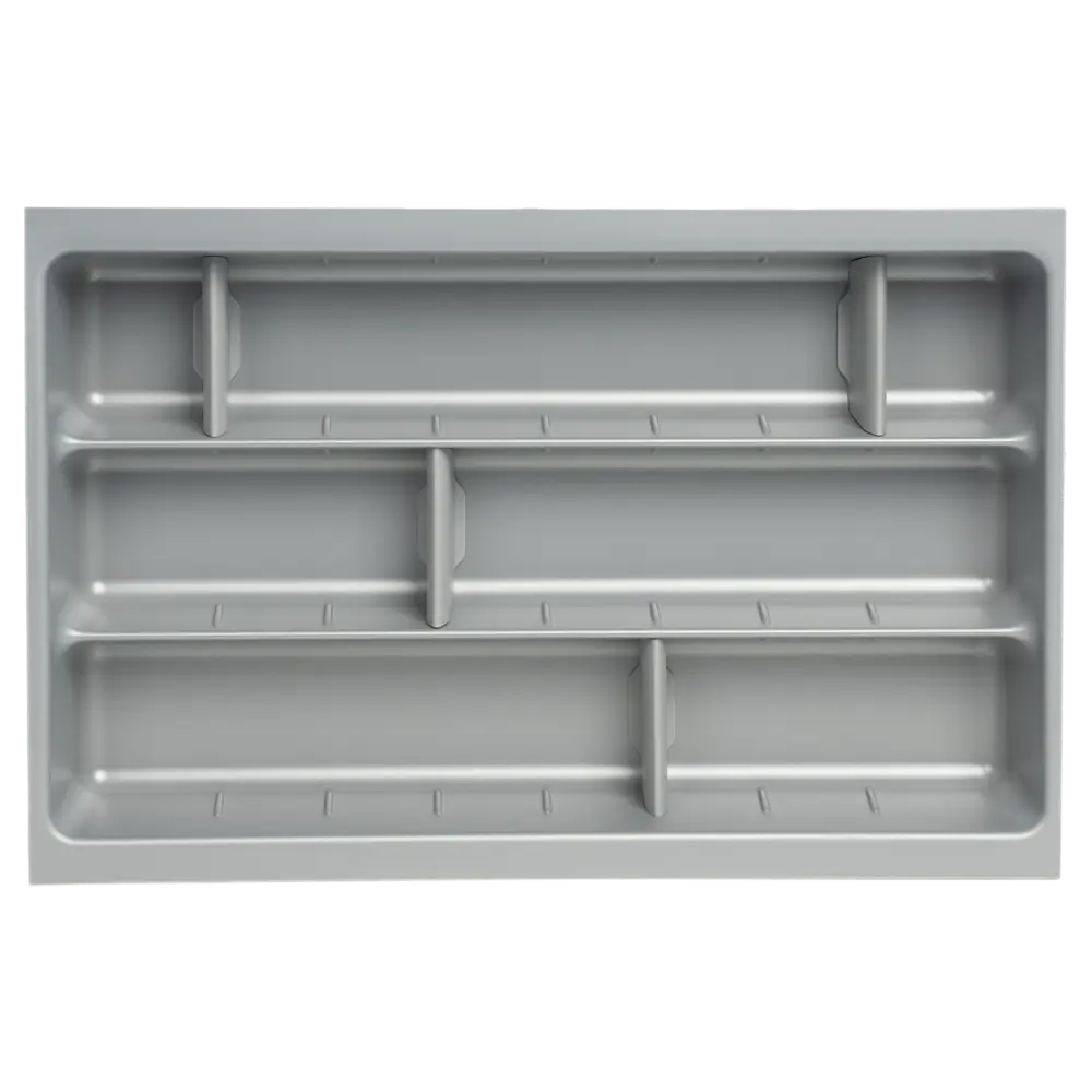 Лоток для столовых приборов Hettich Orga Tray 590IANL470KB400 30.6x7x46 см пластик цвет серый 89401303 STLM-2150161  - Вид №1