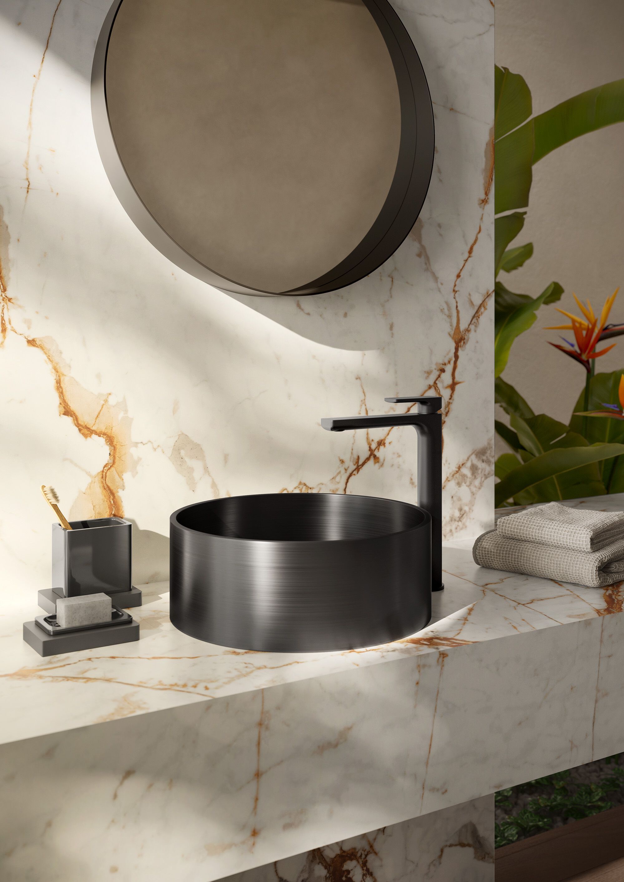 Однорычажный высокий смеситель для раковины Newform B-EASY ARCH-00073034 - Вид №1