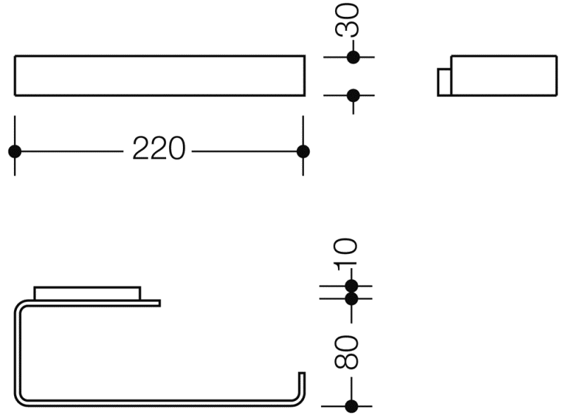 805.21.550 Держатель туалетной бумаги 2-кратный HEWI System 111 | Edelstahl  - Вид №2
