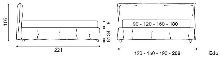 Twils Односпальная или двуспальная кровать с мягким изголовьем sun-id-1418522 - Вид №3