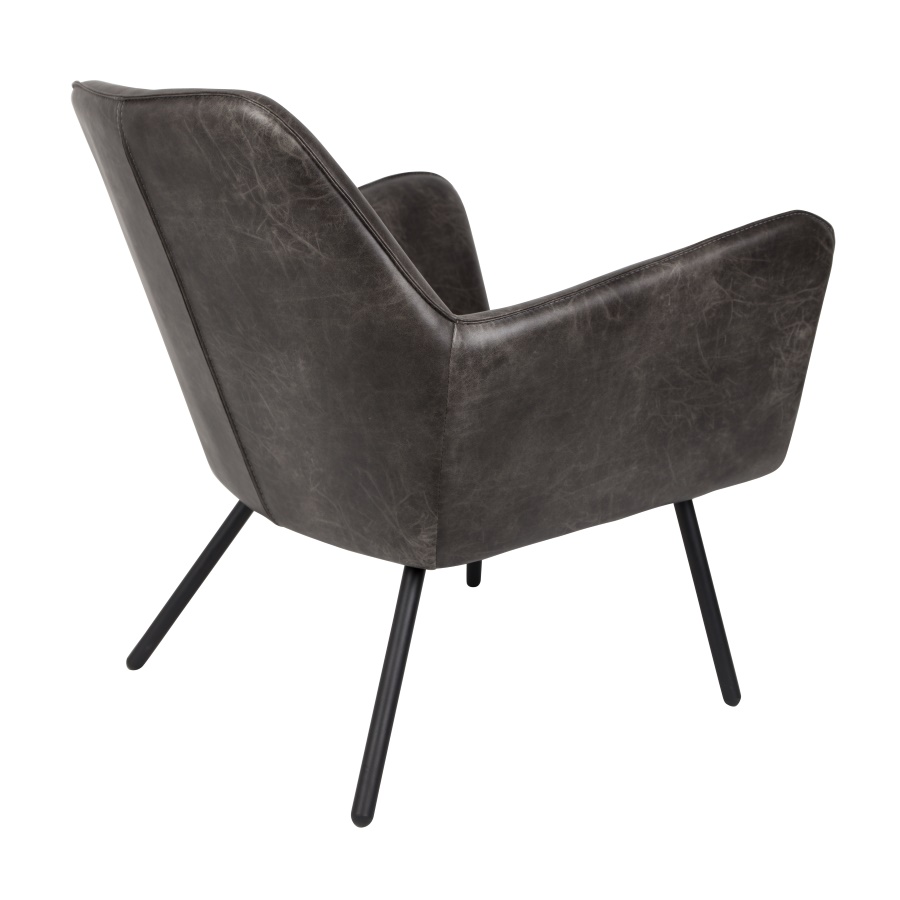 Лаунж кресло Bon темно-серое White Label Living 3100041 - Вид №6