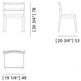Morelato Штабелируемый стул из вишни Zero Art. 5182 - Вид №4