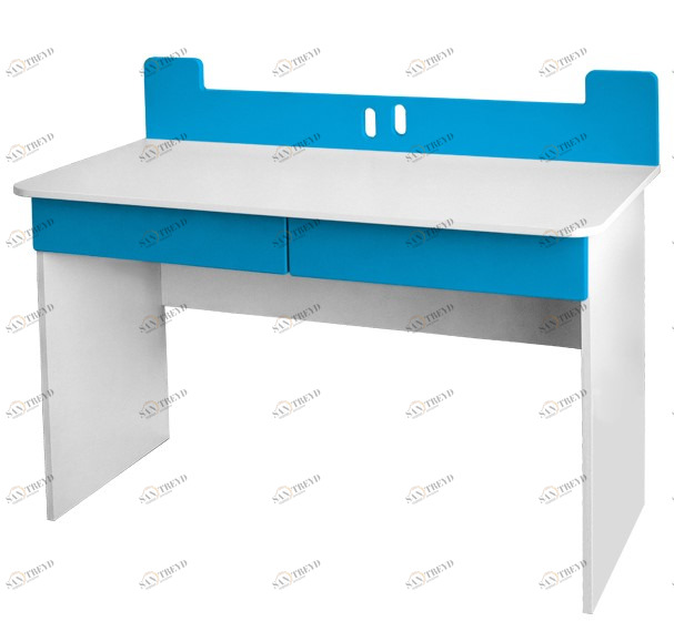 Детский письменный стол "Любознательный Томми" МАНДАРИН ЧУДИКИ 178776 Белый;синий Santreyd 