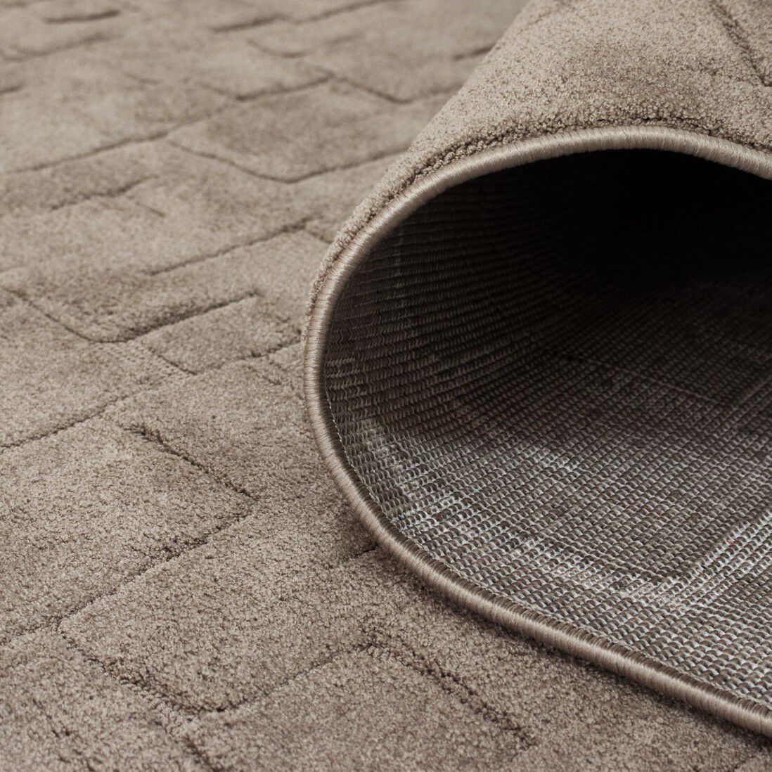 Сплошной цвет прямоугольный узор ковер Ademi Essential ARCH-00110628 - Вид №4