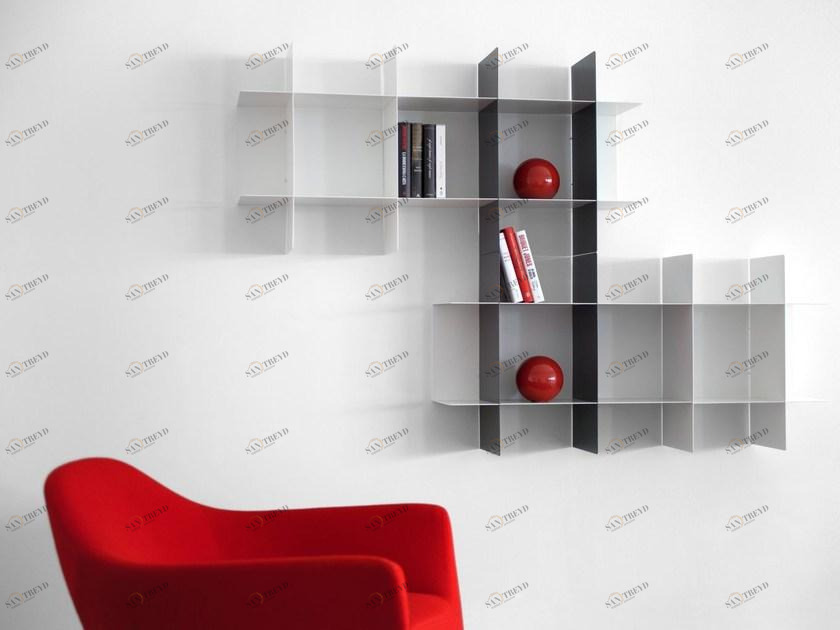 MEMEDESIGN Модульный книжный шкаф с переплетенными полками sun-id-1433755