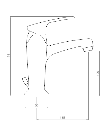 Смеситель на раковину Cezares LEGEND-LSM2-03/24 - Вид №1