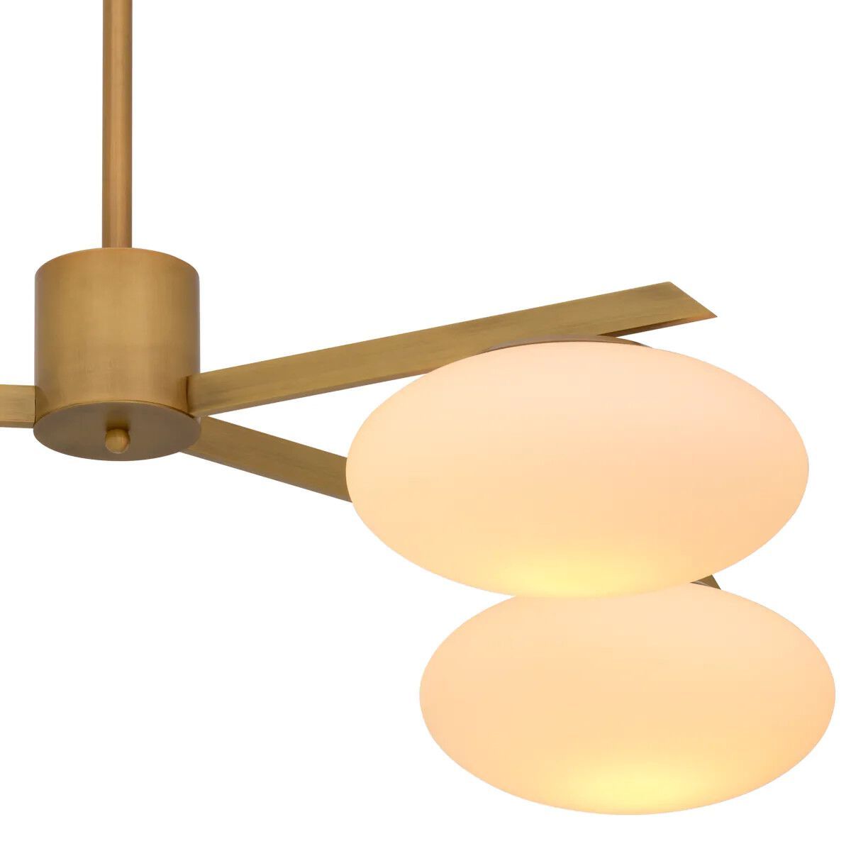 Стеклянный и латунный светодиодный подвесной светильник Eichholtz EVERGREEN S ARCH-00034676 - Вид №4