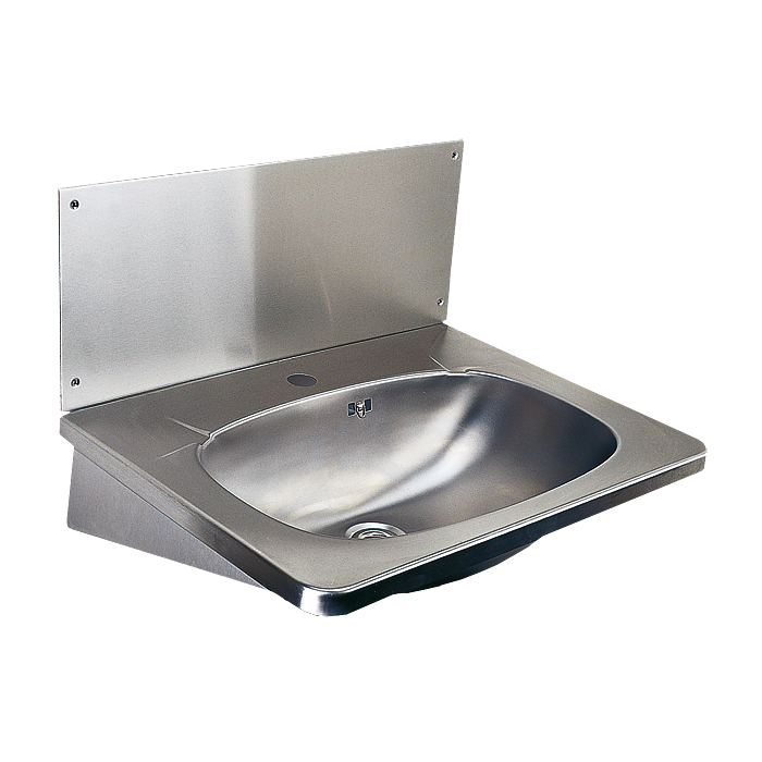 93020 Нержавеющий подвесной умывальник с отверстием для смесителя SANELA 