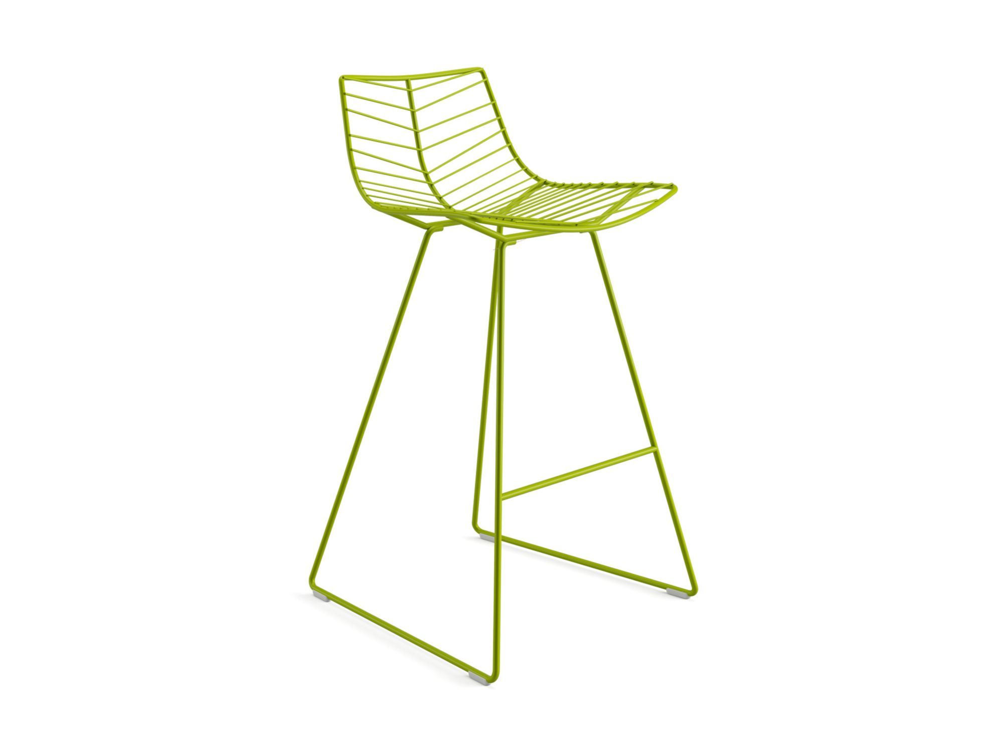 Высокий стальной табурет с подставкой для ног Arper ARCH-00013508