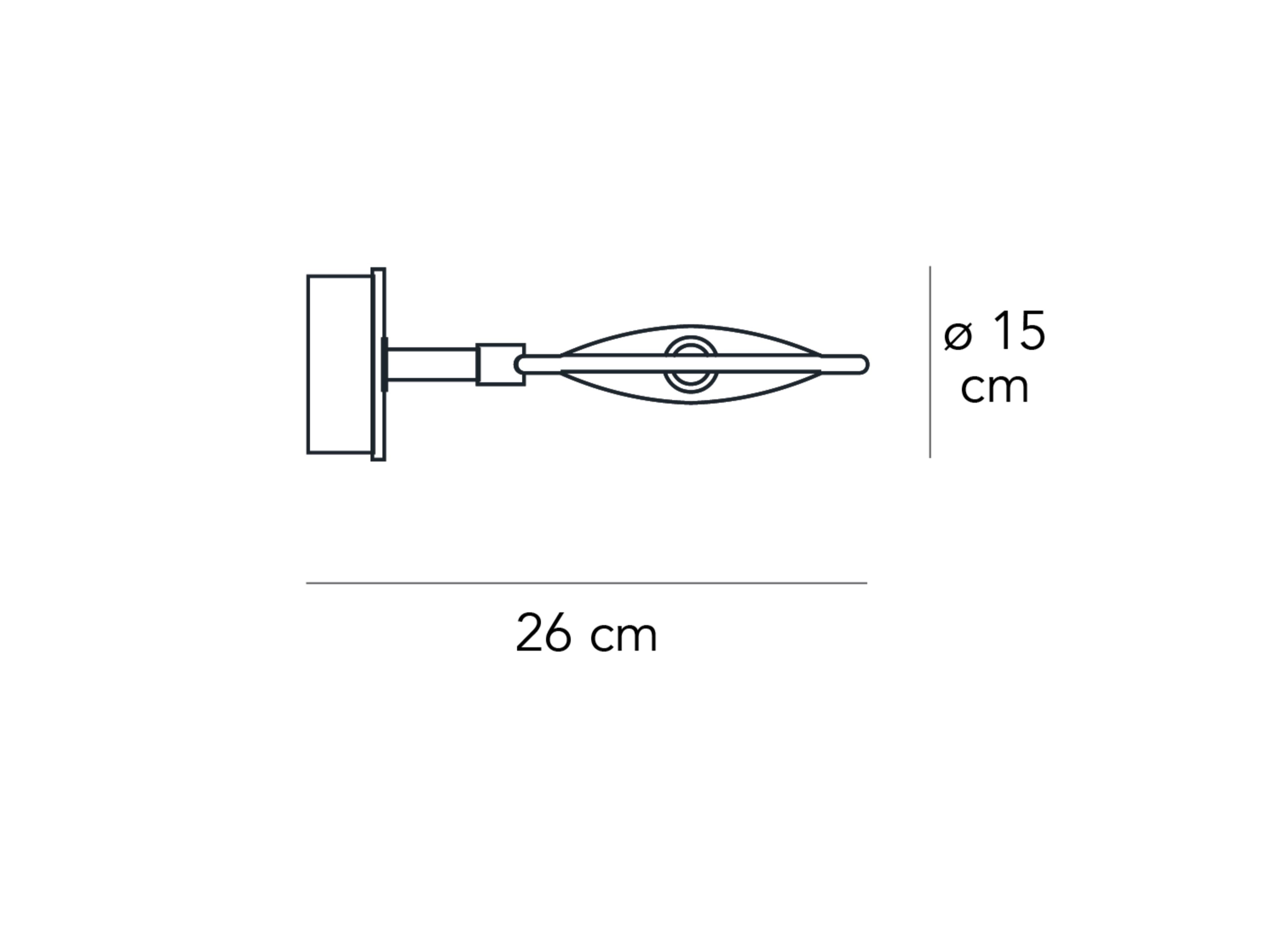 Поворотный стеклянный настенный светильник FontanaArte Nobi ARCH-00152214 - Вид №3