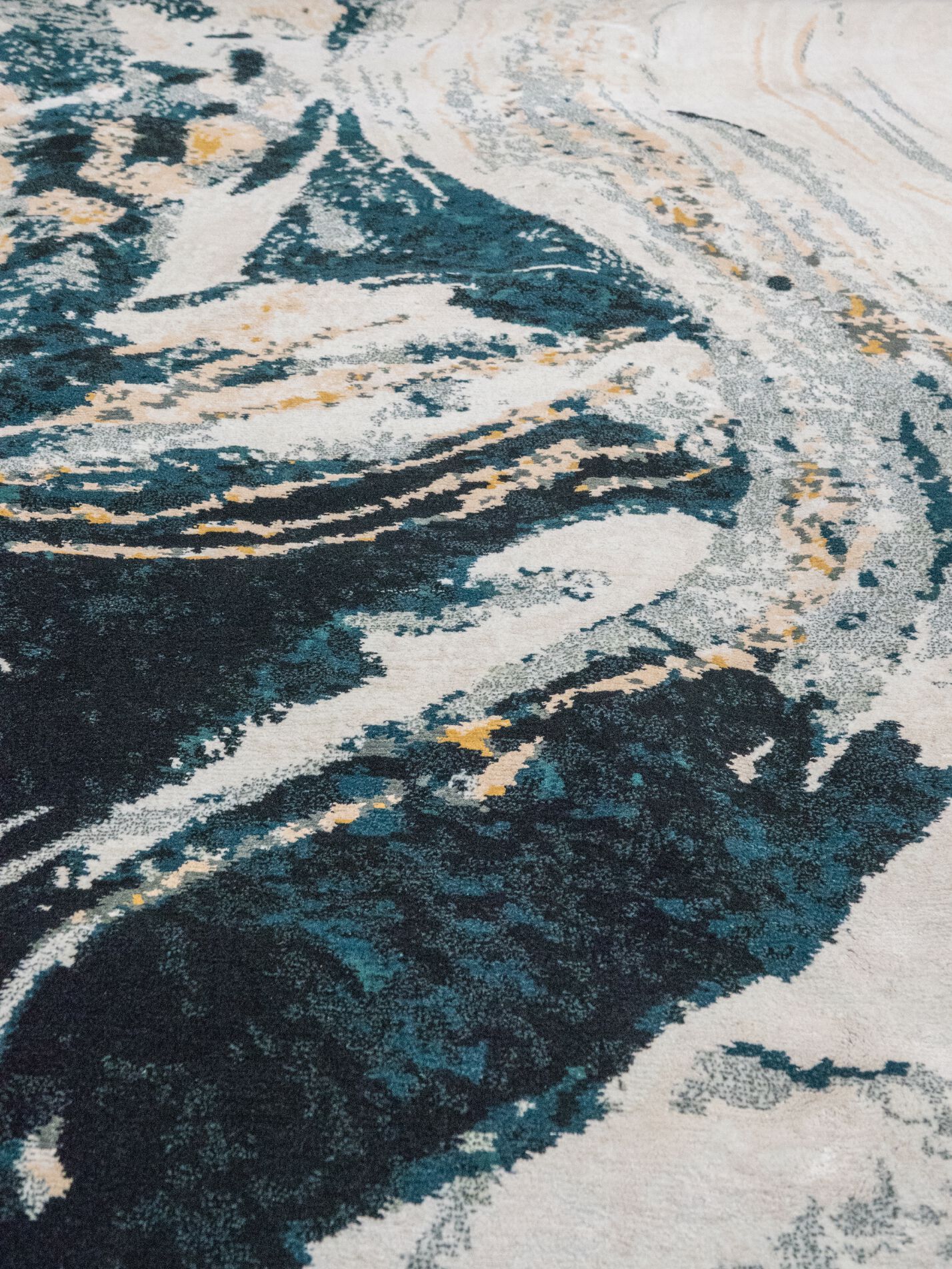 Прямоугольный ковер ручной работы из шерсти и шелка Tapis Rouge Koi Pond ARCH-00060879 - Вид №8