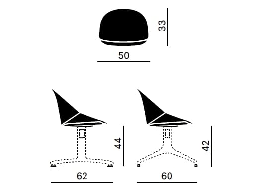 Сиденье на тканевом полу с подлокотниками Kastel Kross ARCH-00092911 - Вид №3
