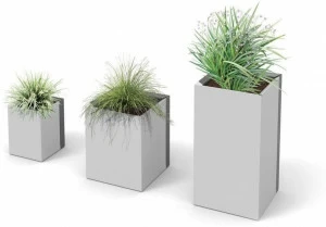 City Design Квадратная сеялка для общественных мест из стали с порошковым покрытием