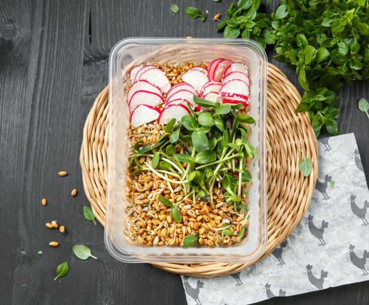 9720 Микс из проростков пшеницы с редисом Вкусляндия  - Вид №1
