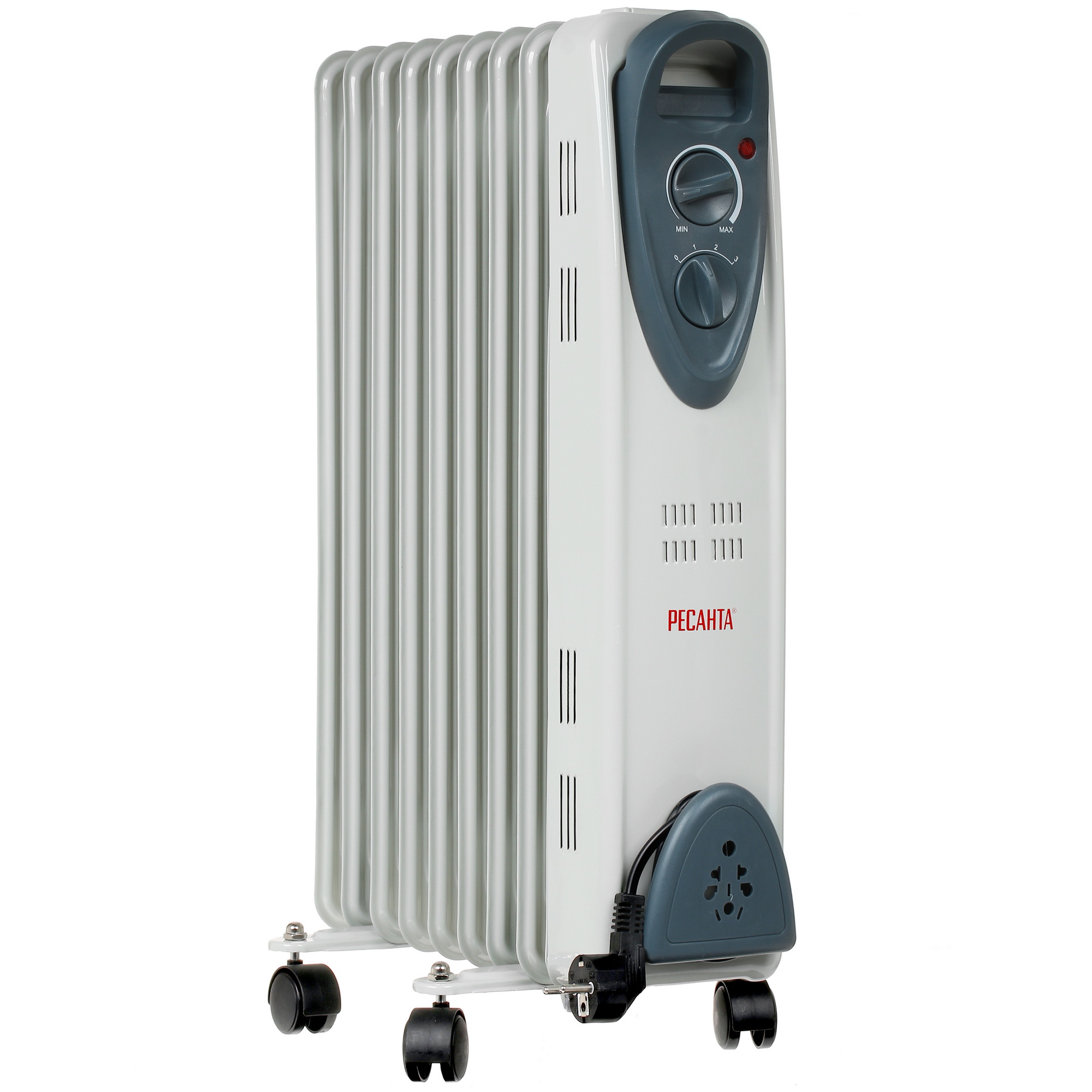 1076909 Масляный обогреватель Ресанта ОМ-9Н белый STDN-0135513