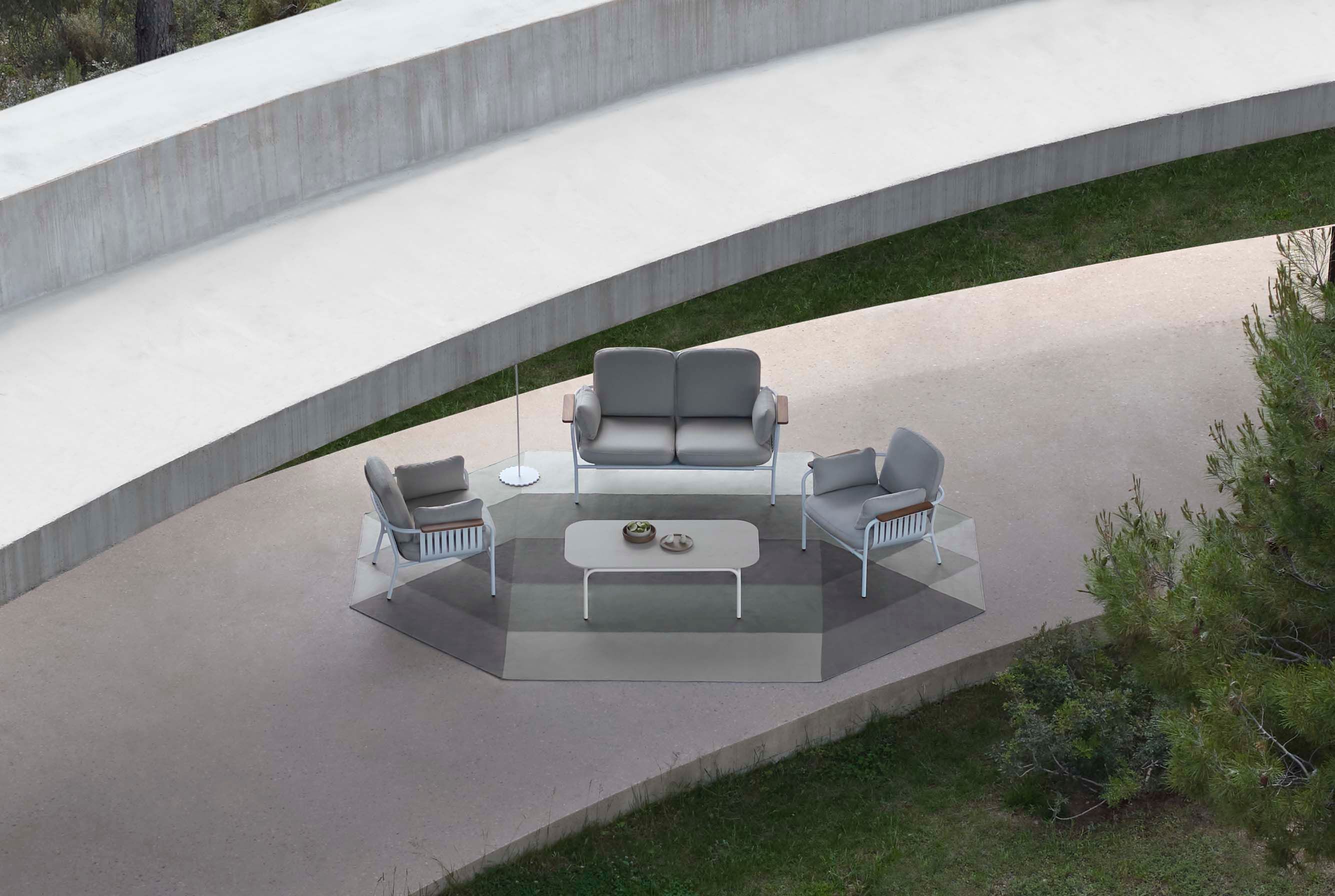 Фарфоровый прямоугольный садовый столик GANDIABLASCO ARCH-00109920 - Вид №9