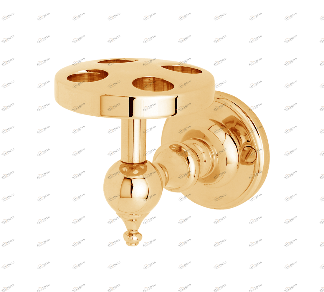 Gentry Home Держатель стакана с кристаллами Oxford Темное золото GH100607