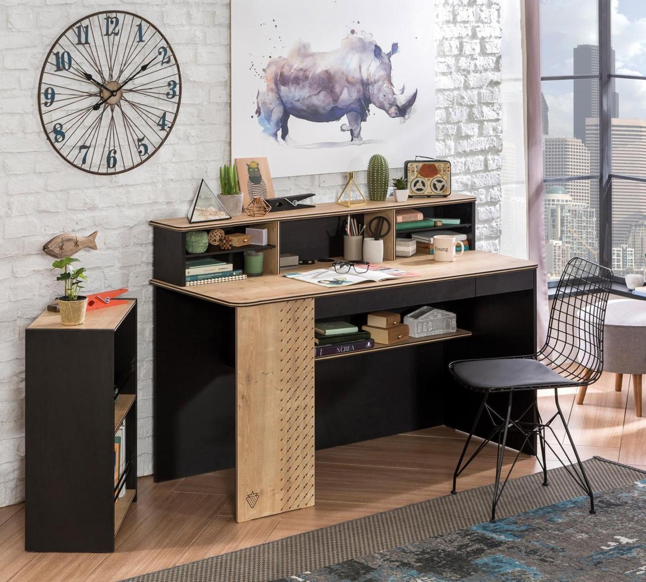 Стеллаж для книг открытый черный Black CILEK BLACK 00-3832374 Черный Santreyd - Вид №3