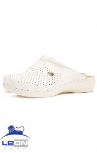 62032 Сабо "Leon LIGHT" женские белые LEON  Сабо и сланцы размер 39