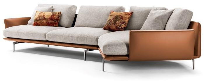 Poltrona Frau Модульный диван из кожи и ткани La collezione - divani e poltrone sun-id-1487212 - Вид №2