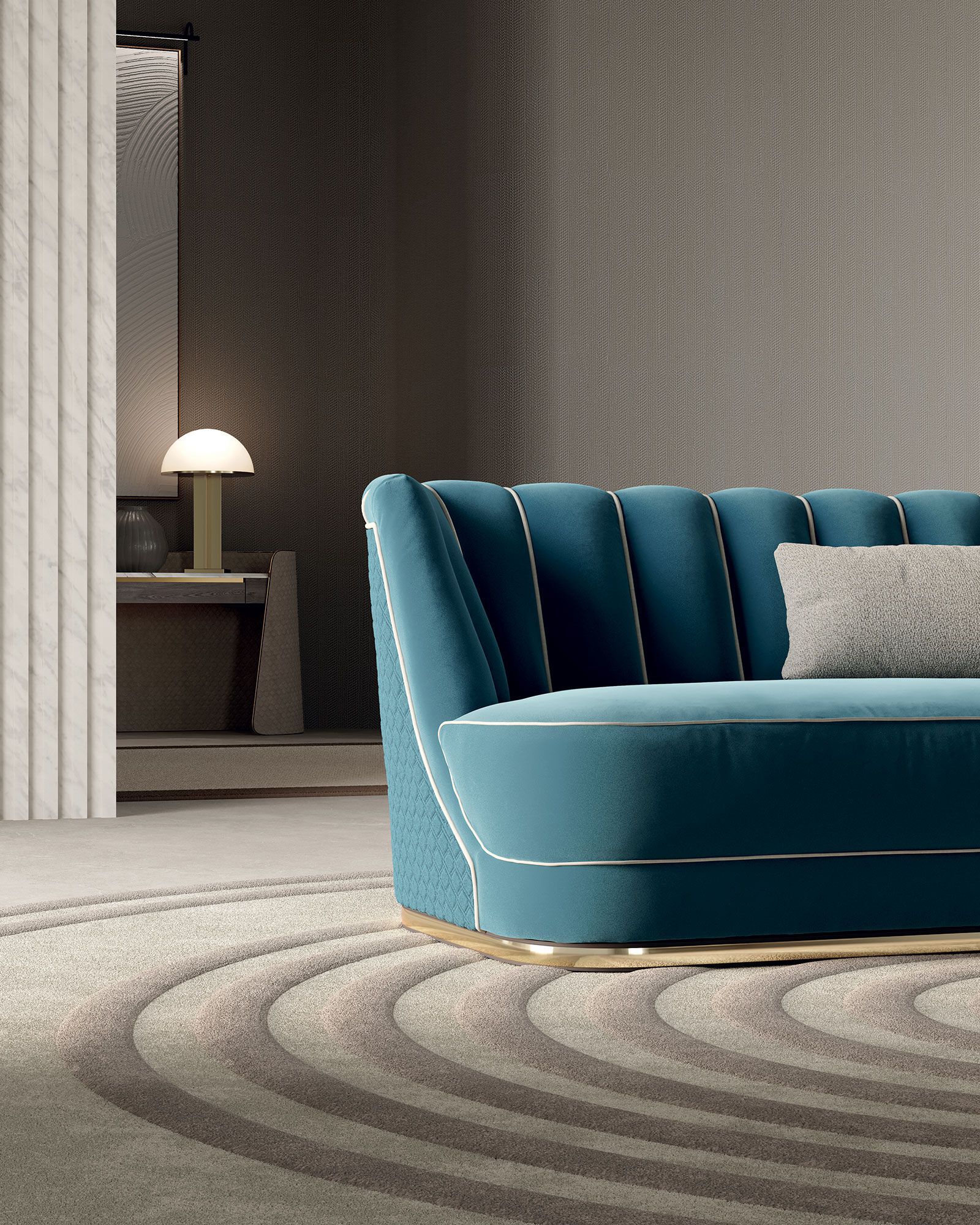 Ткань диван Vittoria Frigerio Белый ARCH-00095643 - Вид №3