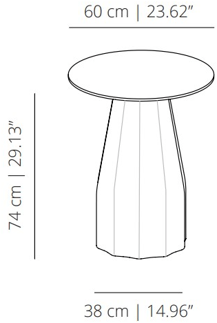 Viccarbe Круглый стол Burin sun-id-1487631 - Вид №2