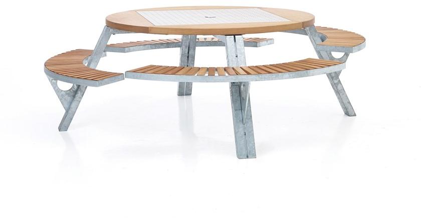 Extremis Стол для пикника со встроенными скамейками sun-id-1440690 - Вид №1