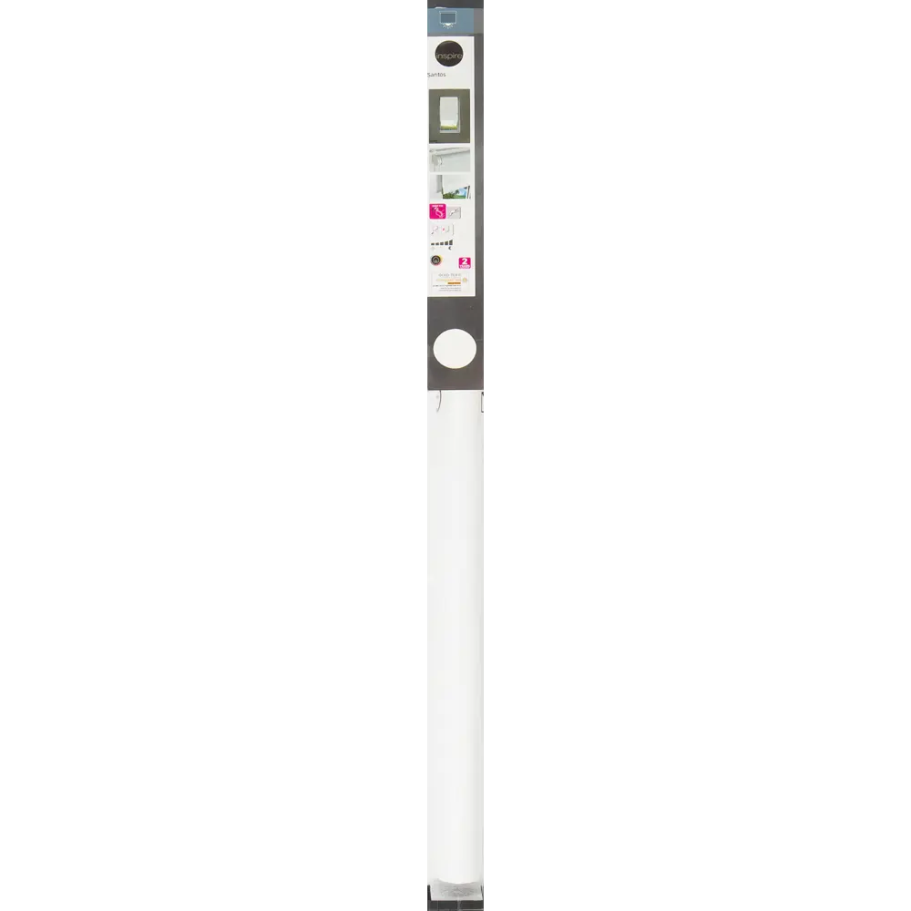 Штора рулонная блэкаут Inspire Santos 120x175 см белая White 0 82692219 STLM-2157799 - Вид №9