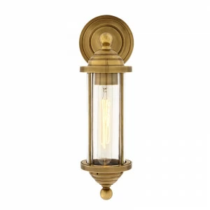 Светильник настенный золотистый Clayton Brass KM0816W-1 brass DELIGHT COLLECTION  00-3882870 Золото