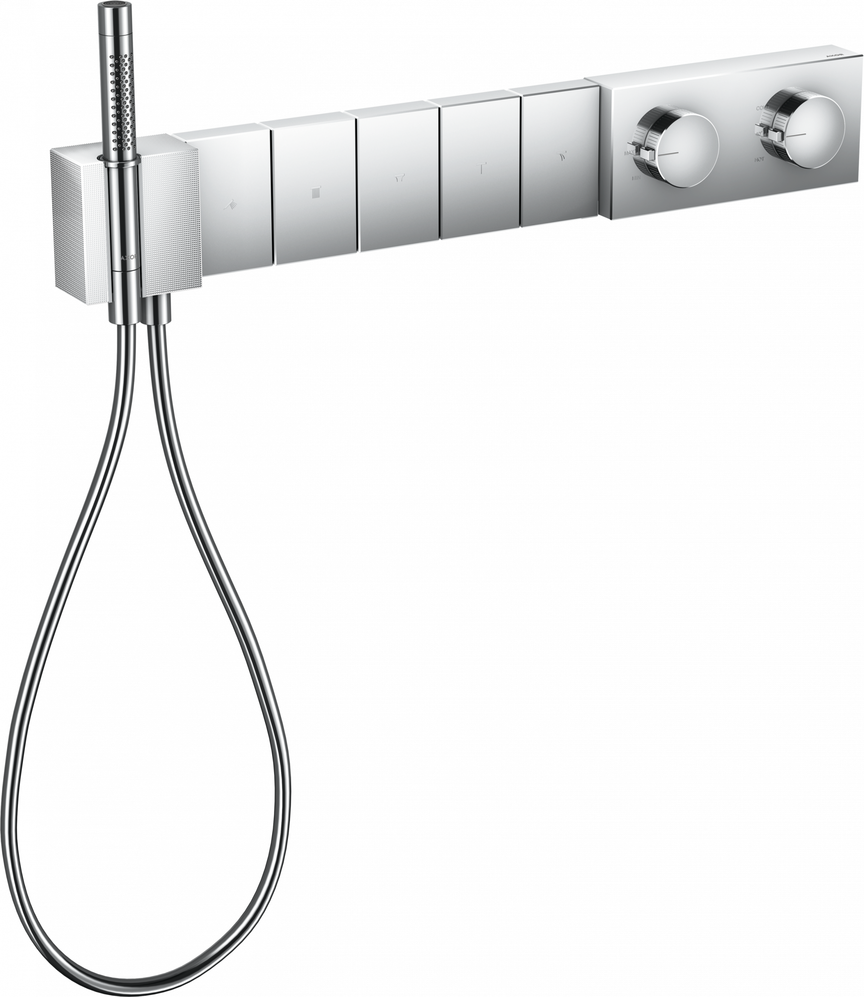 46731000 Термостатический модуль Select 680/100 для скрытого монтажа на 5 функций - алмазная резка AXOR EDGE