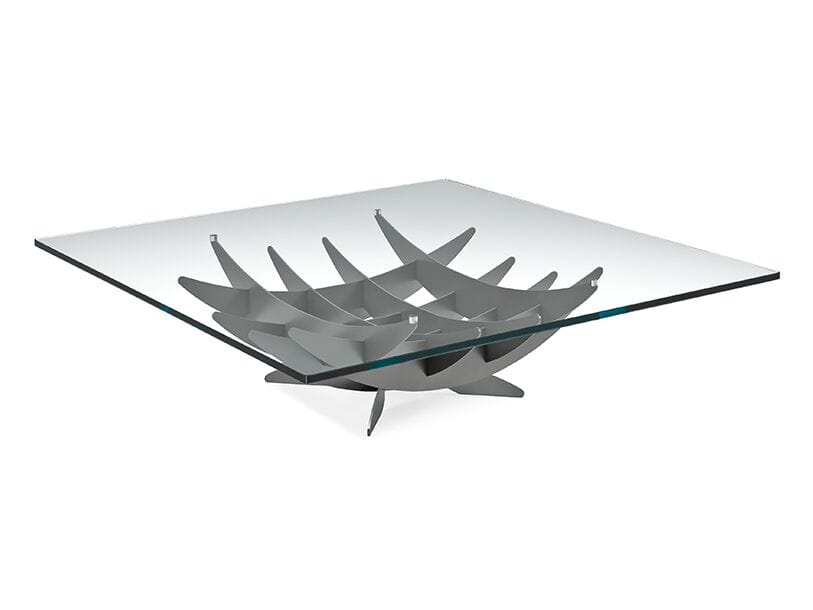 Низкий Хрустальный журнальный столик Cattelan italia ATLAS ARCH-00098278