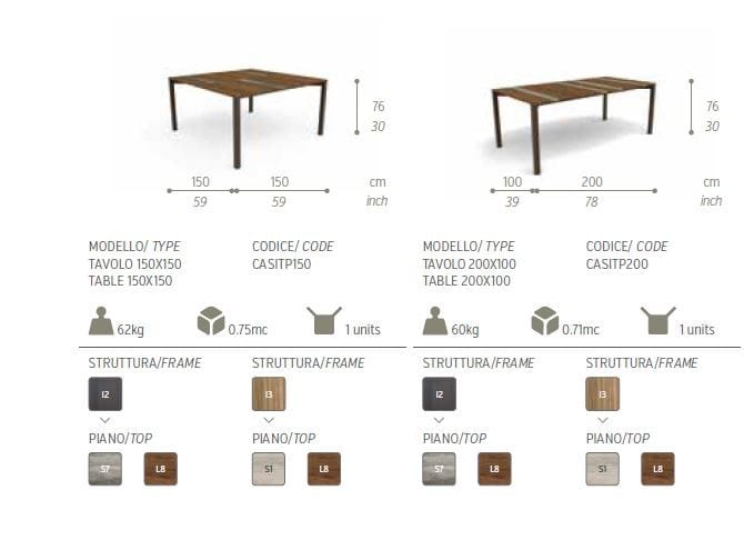 Деревянный прямоугольный садовый стол Talenti Casilda ARCH-00140868 - Вид №9