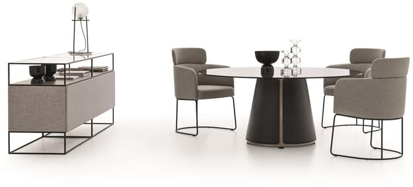 Ditre Italia Круглый хрустальный стол Claire sun-id-1490113 - Вид №5