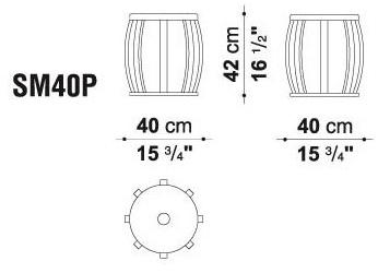 Maxalto Круглый журнальный столик из массива дерева Loto sun-id-1452236 - Вид №3