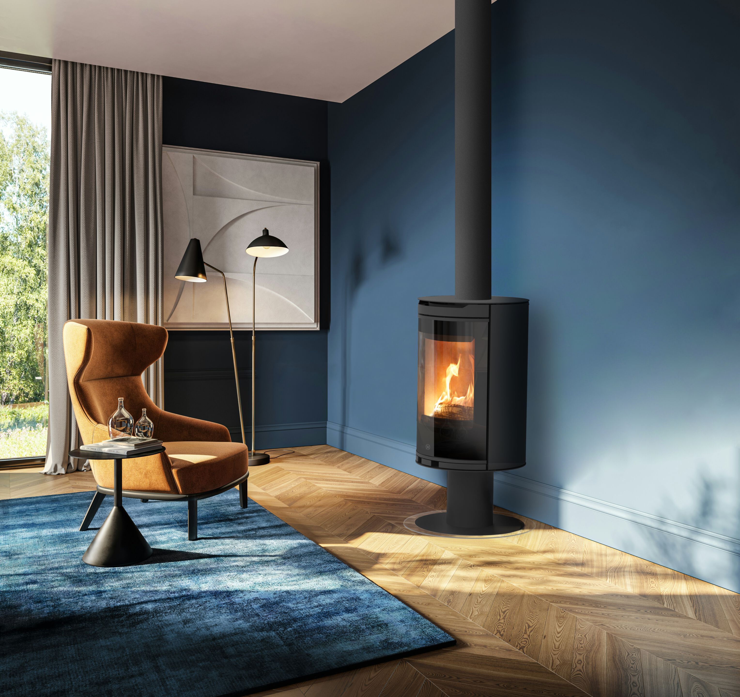 Дровяная печь для обогрева воздуха класса A+ Jolly Mec воздушные системы ARCH-00095907 - Вид №3