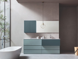 Напольный умывальник с настенным креплением