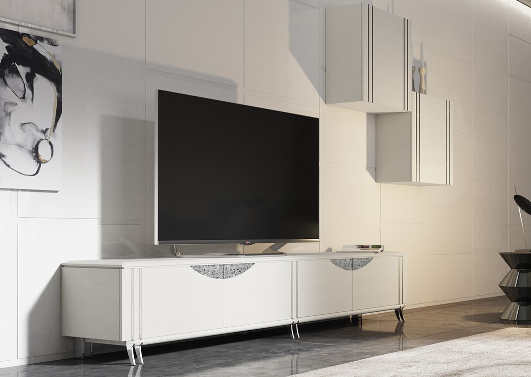 105929 Тумба под ТВ 28106 с основанием 240 см Llass Kira Santreyd