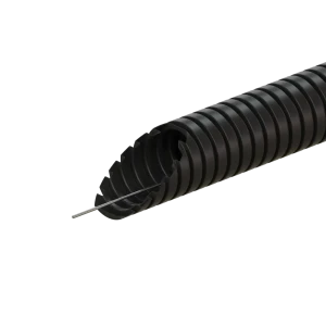 Труба гофрированная Экопласт D25 мм 50 м ПНД легкая с протяжкой цвет черный