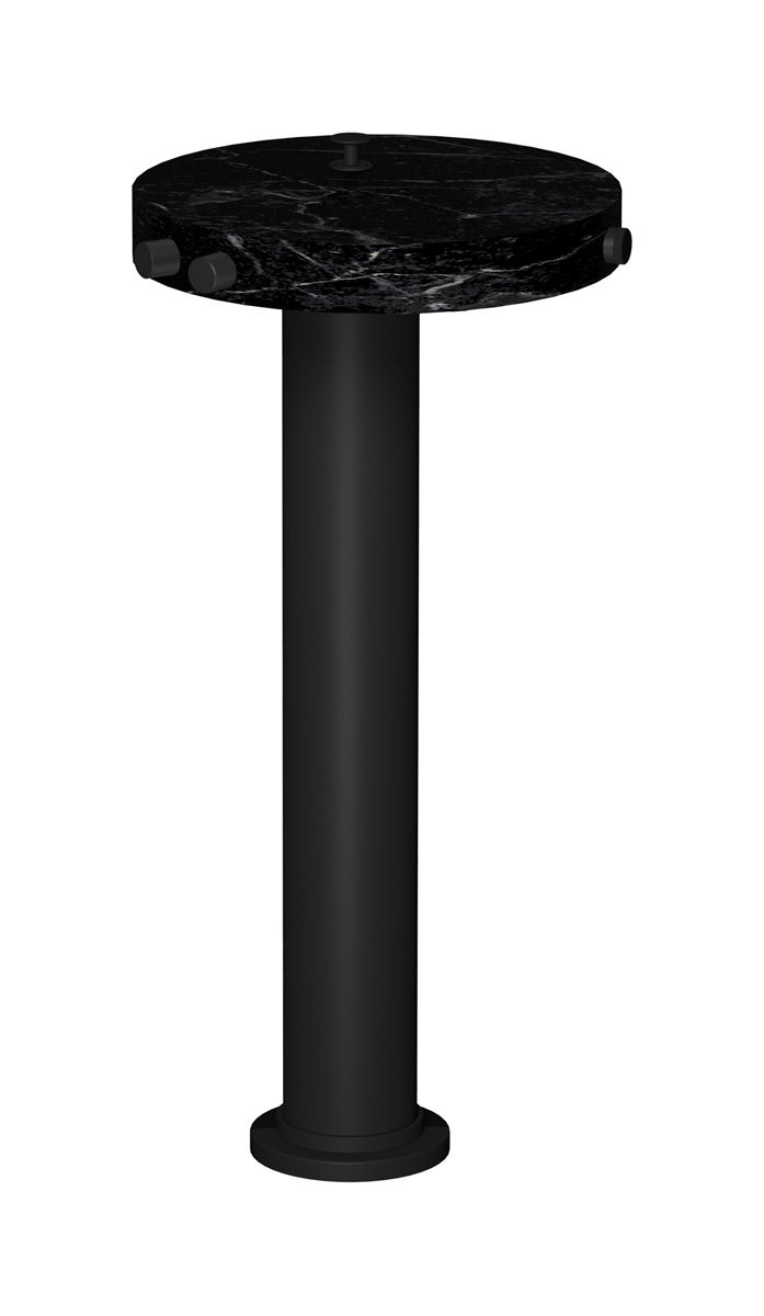 Напольный смесиель для ванны с встроенным душем. WE ARE IB mr399np_2 Matt Black Marmo