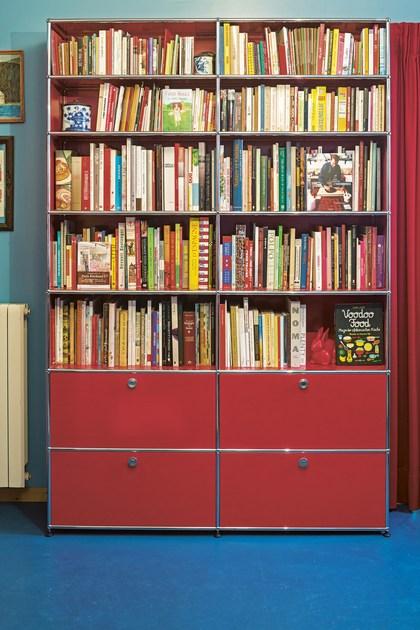 USM Модульный открытый книжный шкаф из металла Usm haller system sun-id-1347487 - Вид №7