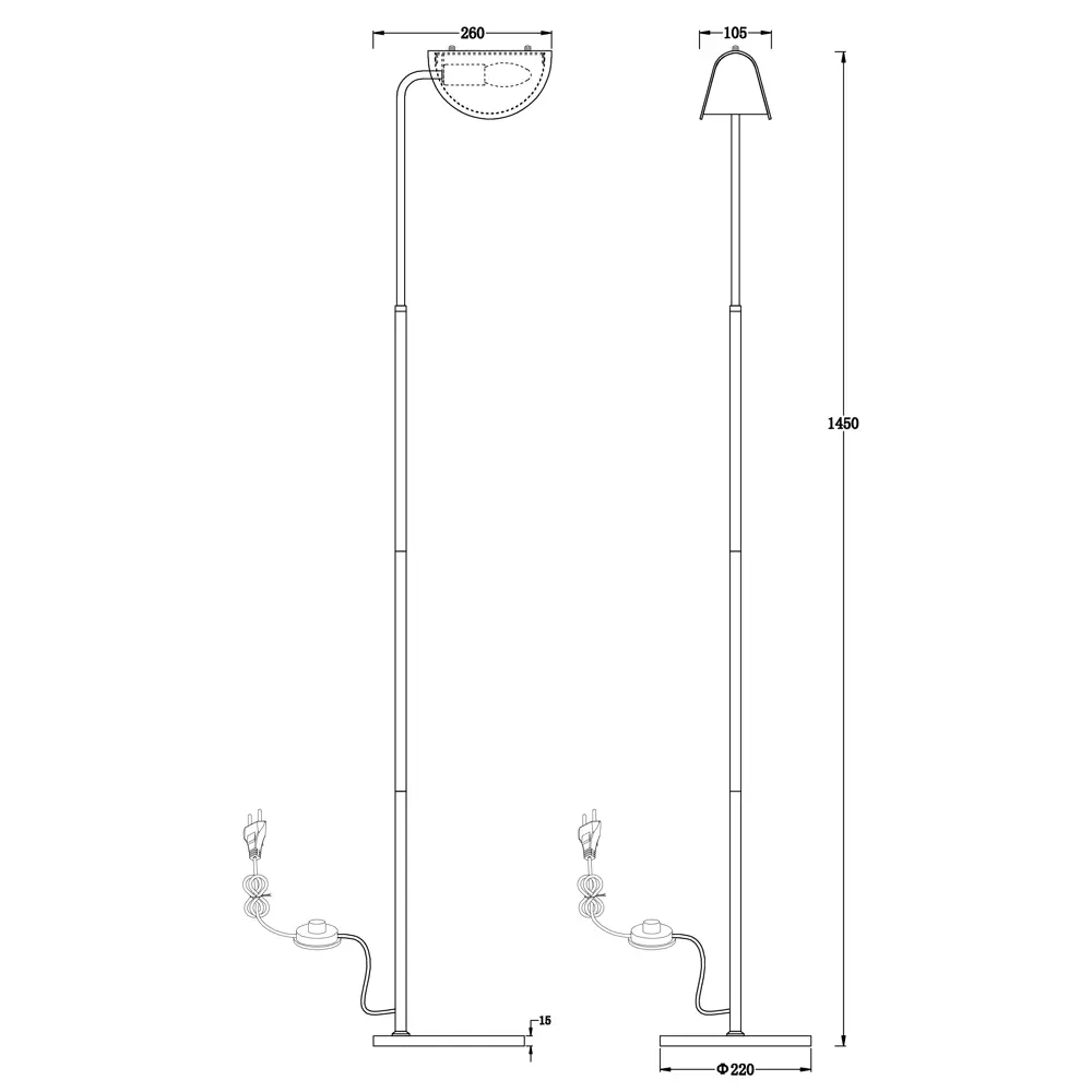 Торшер Freya «Mallow» FR5228FL-01W цвет белый STLM-2050181 - Вид №3