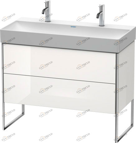 XS444408585 XSquare Тумбочка напольная Белый глянцевый лак Duravit