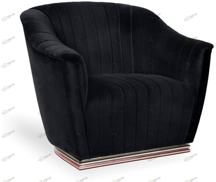 KOKET Мягкое бархатное кресло с подлокотниками Mia sun-id-1500205