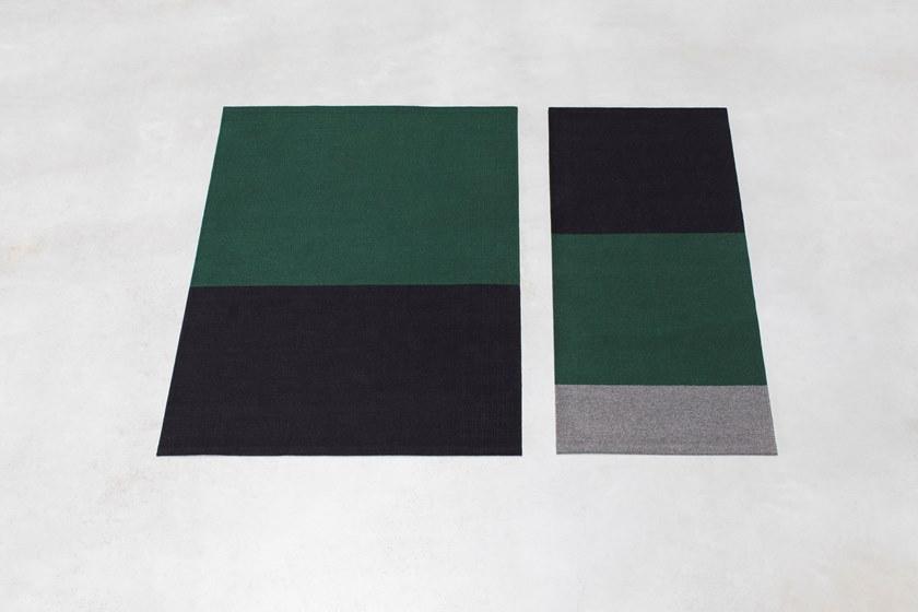 valerie_objects Прямоугольный коврик ручной работы из шерсти в полоску  V7018055s/m/l  - Вид №10